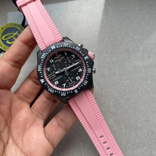 Endurance pro OGF 44mm Black dial Pink Rubber Strap quartz movement