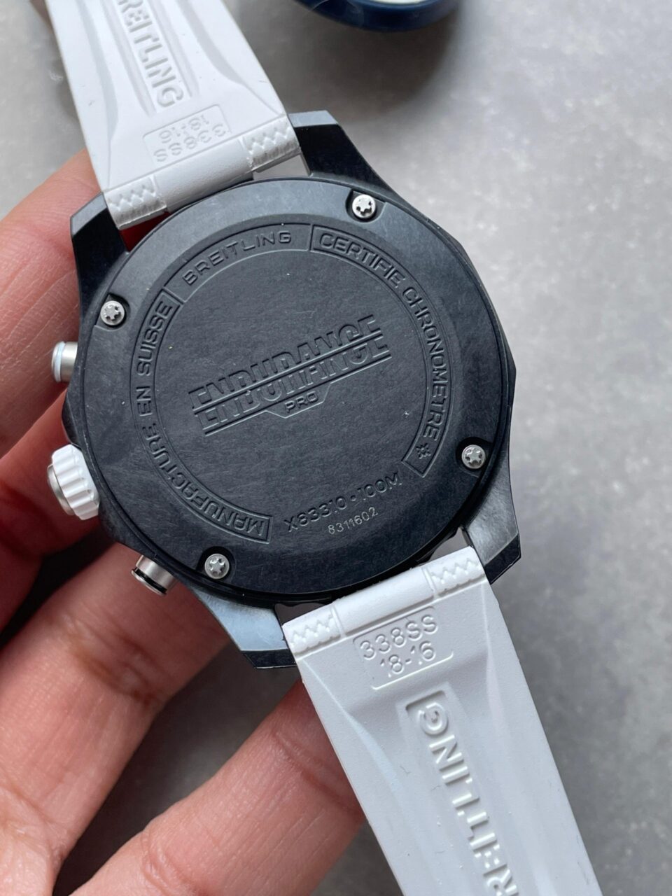 Endurance pro OGF 44mm Black dial White Rubber Strap quartz movement - Image 11