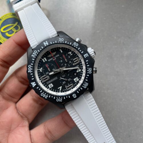 Endurance pro OGF 44mm Black dial White Rubber Strap quartz movement