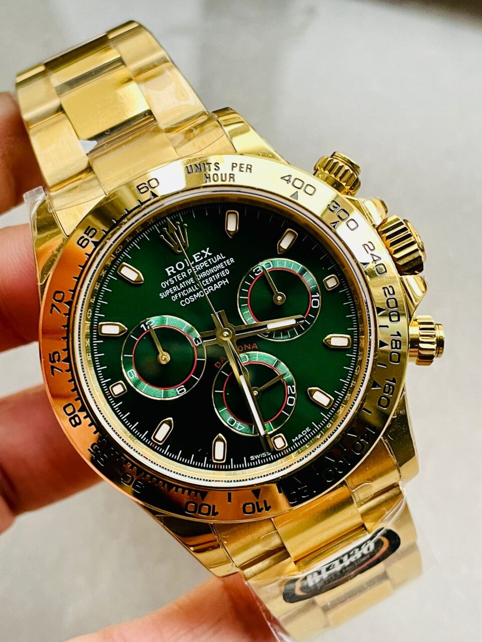 Daytona 116508 BTF 1:1 Best Edition Green Dial on YG 18K Bracelet SA4130 - Image 2