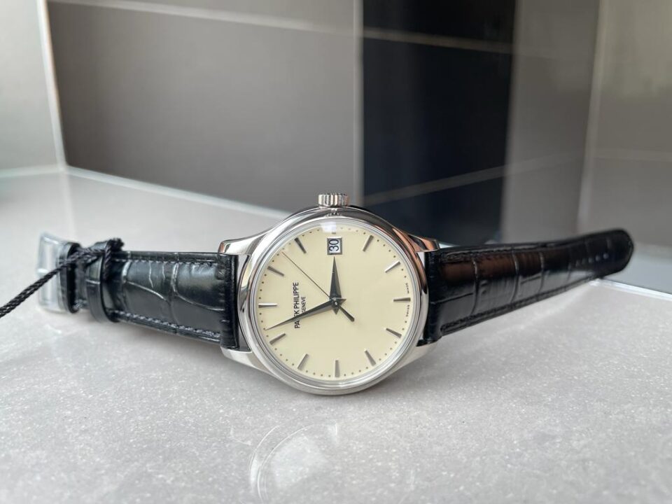 Calatrava ZF 5298p Date off White Dial SS bezel ZF factory - Image 2