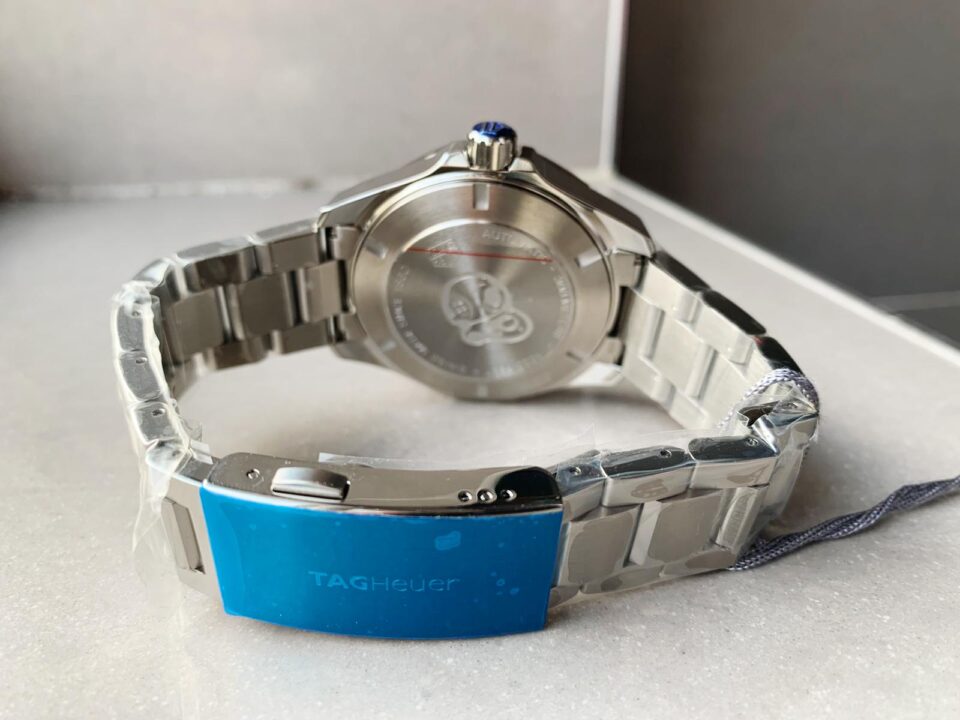 Aquaracer Calibre 5 SS 41mm OGF 1:1 Best Edition steel Bezel Blue Dial on SS Bracelet SW200 - Image 9
