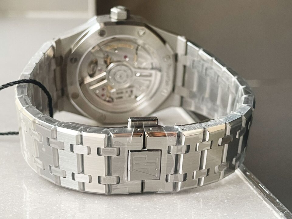Royal Oak 41mm 15510 "50th Anniversary" SS ZF 1:1 Best Edition Green Textured Dial on SS Bracelet A4302 - Image 14