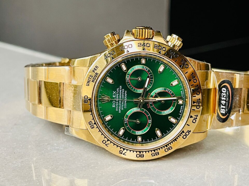 Daytona 116508 BTF 1:1 Best Edition Green Dial on YG 18K Bracelet SA4130 - Image 3