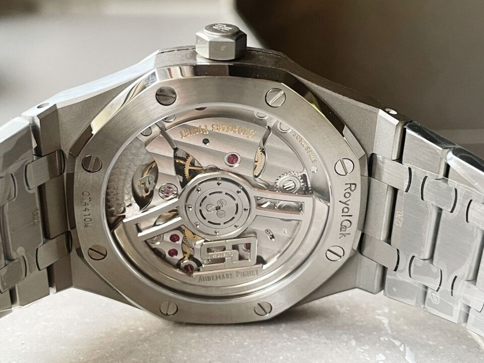 Royal Oak 41mm 15510 "50th Anniversary" SS ZF 1:1 Best Edition Green Textured Dial on SS Bracelet A4302 - Image 13