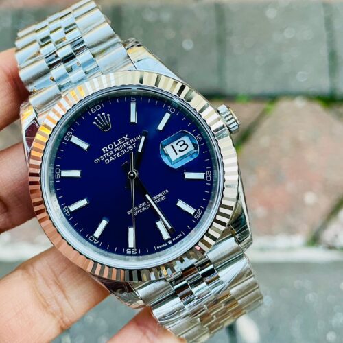 DateJust 41 SS VS Factory 1:1 Best Edition 904L Steel Blue Dial on SS Jubilee bracelet