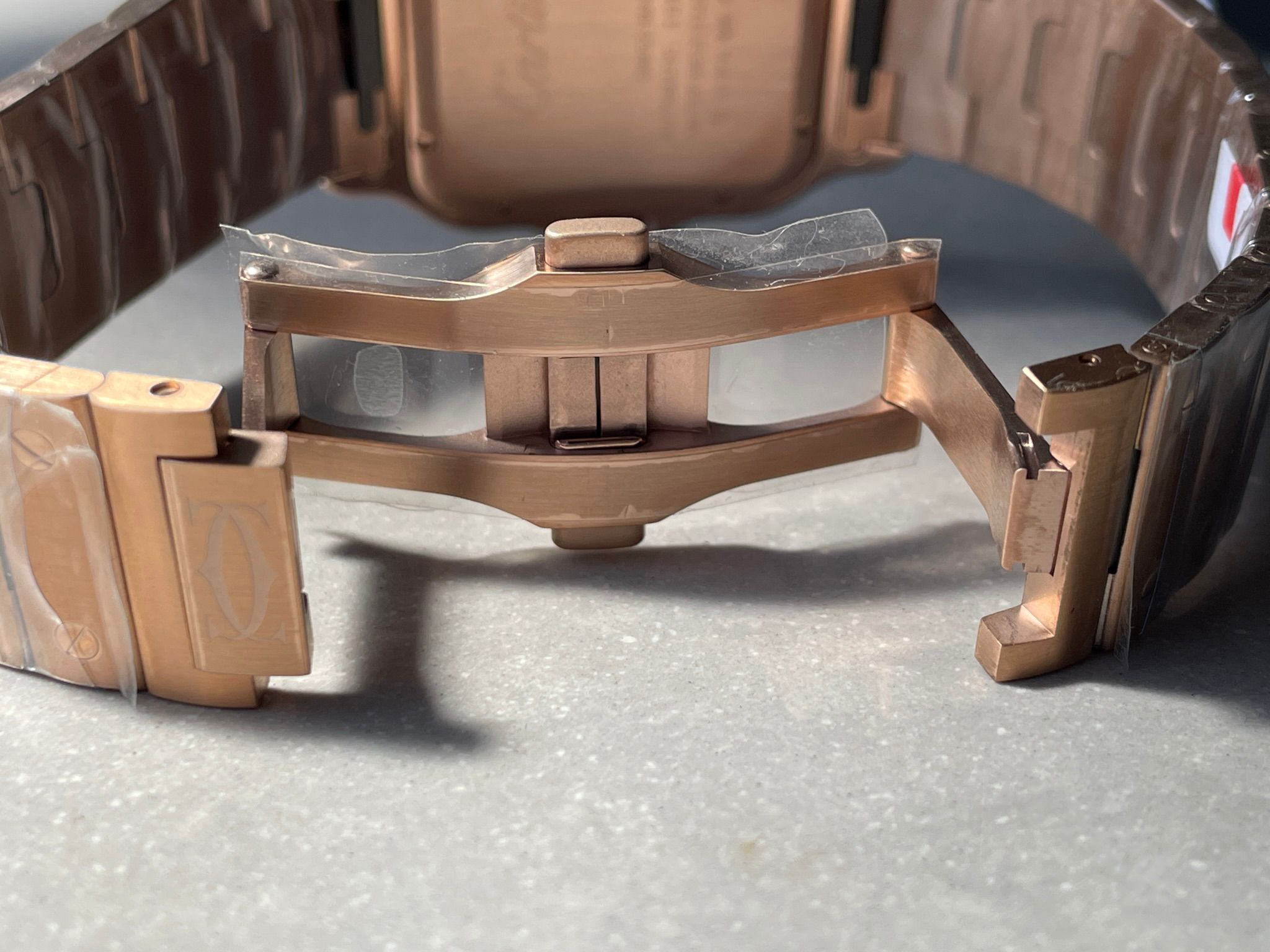 Santos 40mm RG BVF 1:1 Best Edition White Dial on RG Bracelet MIYOTA 9015 - Image 13