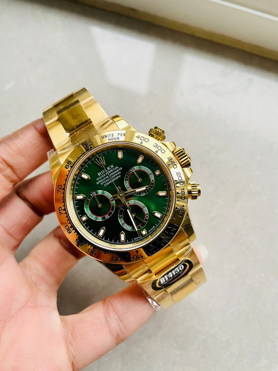 Daytona 116508 BTF 1:1 Best Edition Green Dial on YG 18K Bracelet SA4130