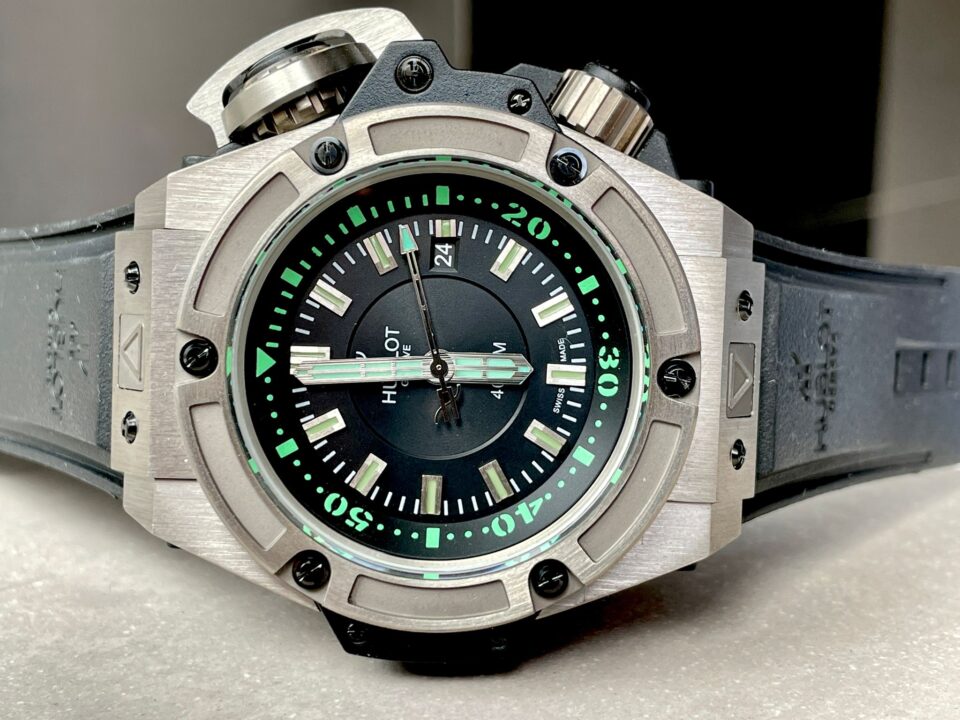 King Power Diver Oceanographic 48 mm titanium case black gummy strap 8215 mayota movement - Image 3