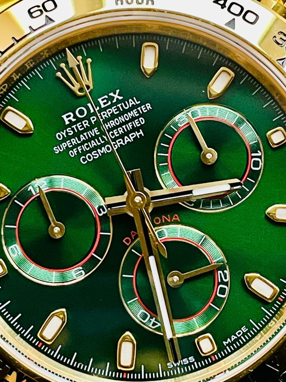 Daytona 116508 BTF 1:1 Best Edition Green Dial on YG 18K Bracelet SA4130 - Image 7