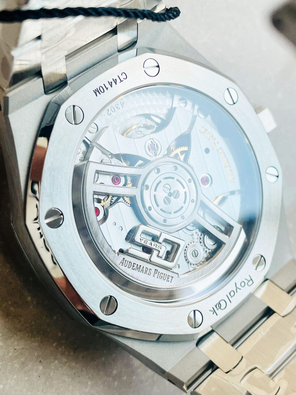 Royal Oak 41mm 15510 "50th Anniversary" SS ZF 1:1 Best Edition Green Textured Dial on SS Bracelet A4302 - Image 12