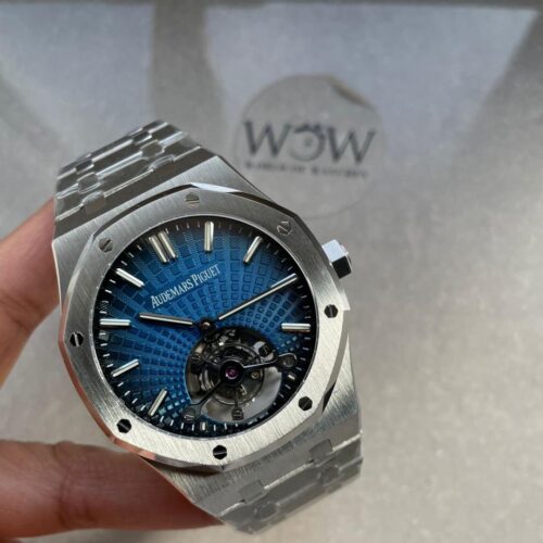 AP Royal Oak  26530 blue dial SS strap and SS bezel tourbillon R8 factory