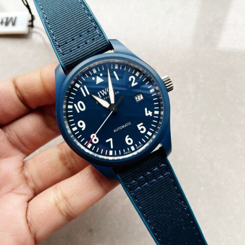 Pilot’s Watch ‘Laureus Sport for Good’ Blue Ceramic M+F Best Edition on Blue Nylon Strap A2892