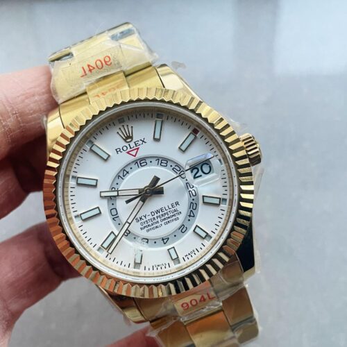 Skydweller SS/YG Noob Best Edition White Dial on SS/YG Bracelet A23J