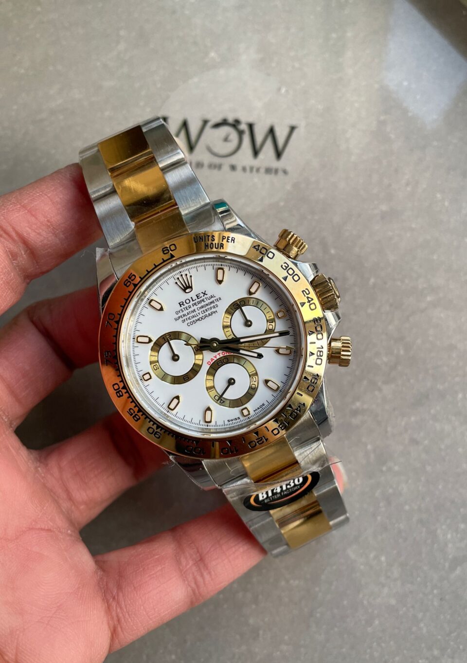 Daytona 116523 BTF SS 904L & YG Yellow Gold White Dial 4130