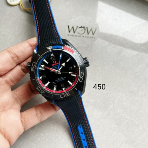 Seamaster Planet Ocean 600M GMT ETNZ Deep Black 45.5mm VSF Ceramic Black Dial Swiss 8906
