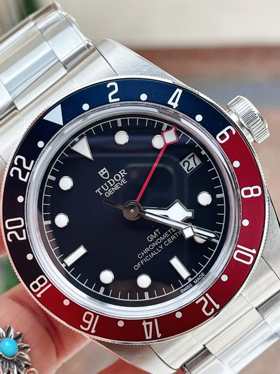 Black Bay GMT Baselworld 2018 Pepsi Blue/Red Bezel ZF 1:1 Best Edition Black Dial on SS Bracelet A2836 - Image 4
