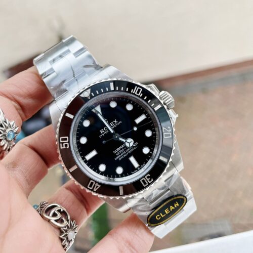 Submariner No Date CF Clean 41mm Black Dial Black ceramic Bezel 3230