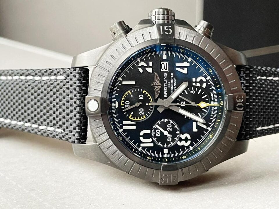 Avenger Bandit DLC GF 1:1 Best Edition Black Dial on Black Nylon Strap A7750 - Image 8