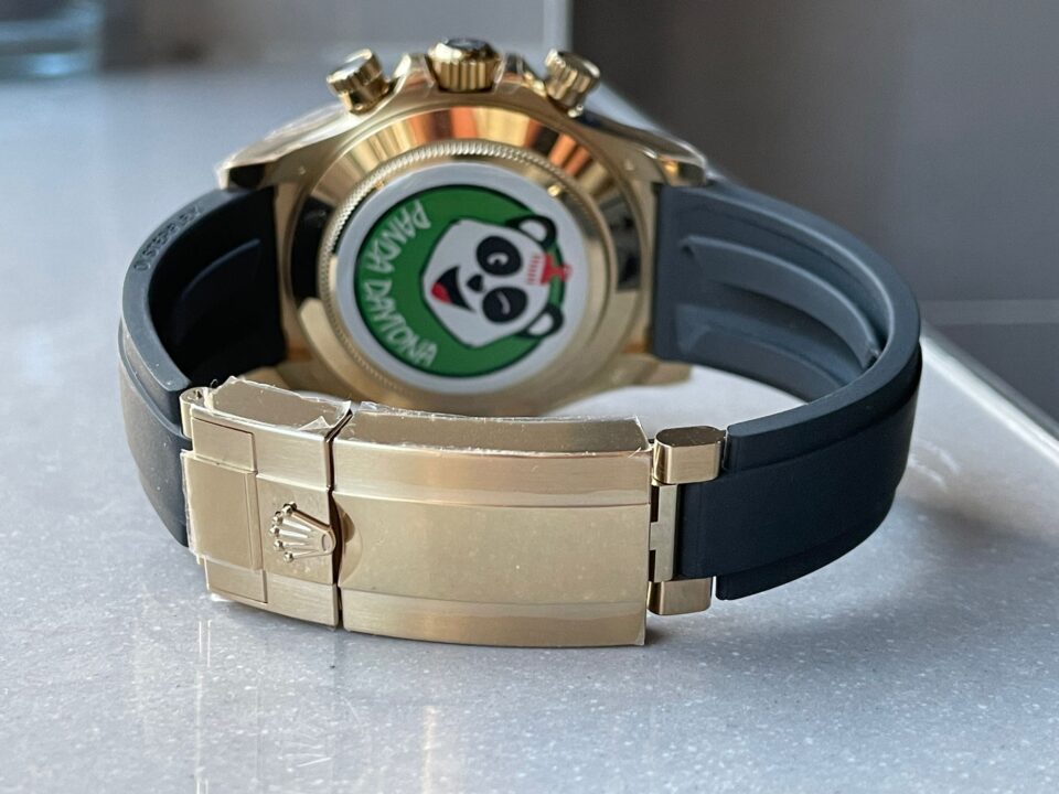 Daytona 116518 BTF 1:1 Best Edition YG/Black Dial on Oysterflex Rubber Strap SA4130 V2 - Image 12
