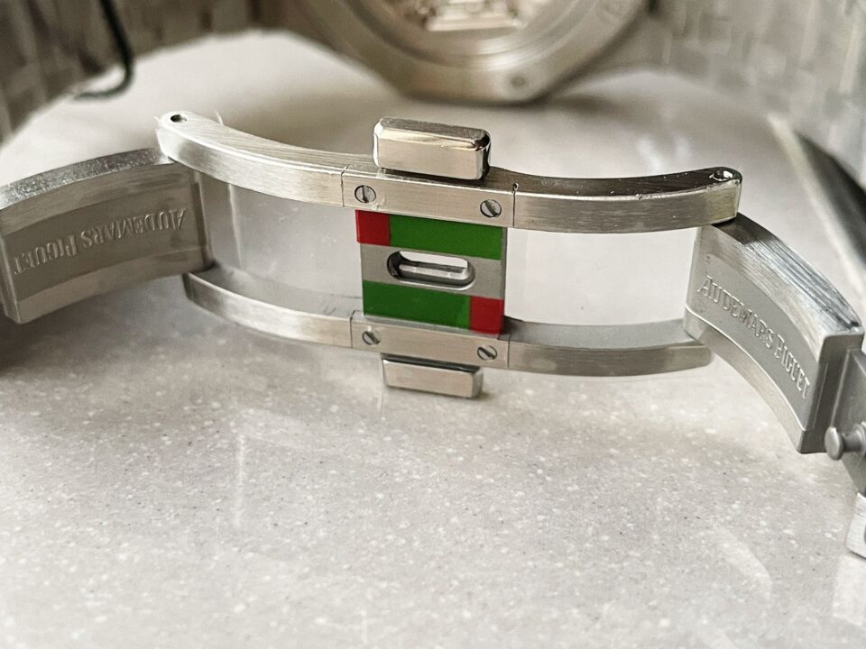 Royal Oak 41mm 15510 "50th Anniversary" SS ZF 1:1 Best Edition Green Textured Dial on SS Bracelet A4302 - Image 16