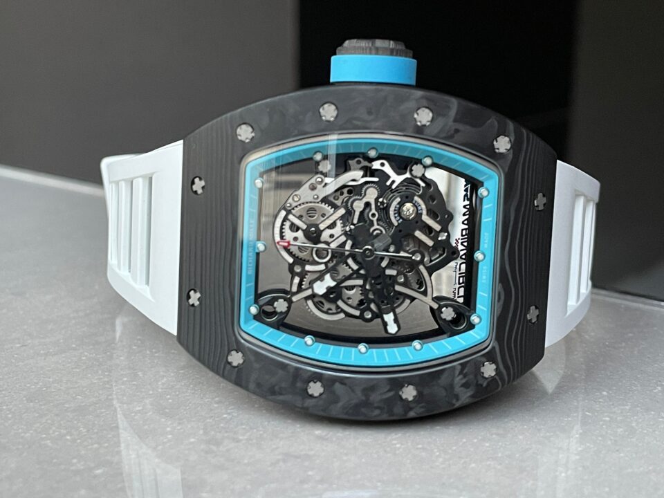 RM055 Real NTPT KVF 1:1 Best Edition Skeleton Dial on White Rubber Strap SEIKO Movement - Image 5