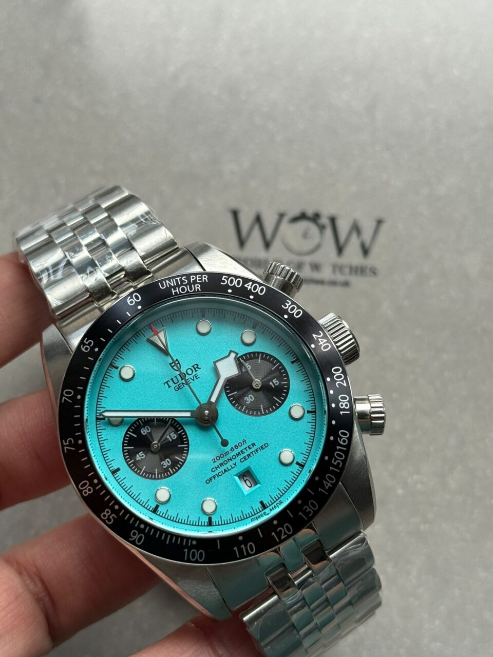 Black Bay Chrono M79360N SS ZF 1:1 Best Edition Tiffany Blue Dial On SS Bracelet DD7750 - Image 2