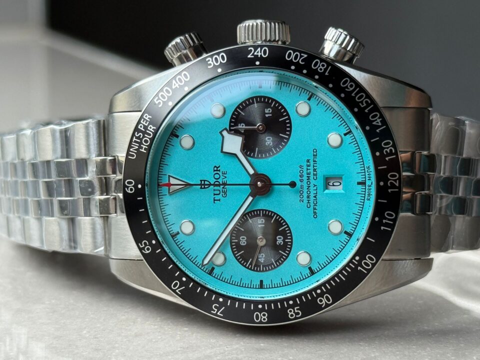 Black Bay Chrono M79360N SS ZF 1:1 Best Edition Tiffany Blue Dial On SS Bracelet DD7750 - Image 8