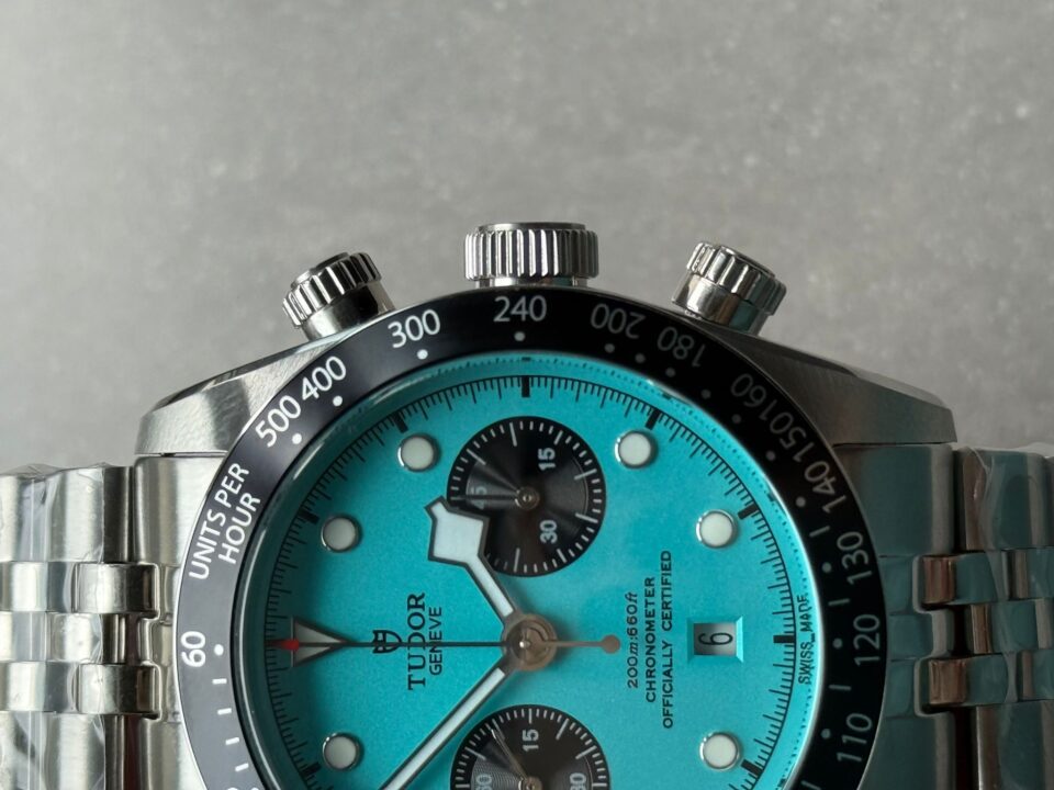 Black Bay Chrono M79360N SS ZF 1:1 Best Edition Tiffany Blue Dial On SS Bracelet DD7750 - Image 6