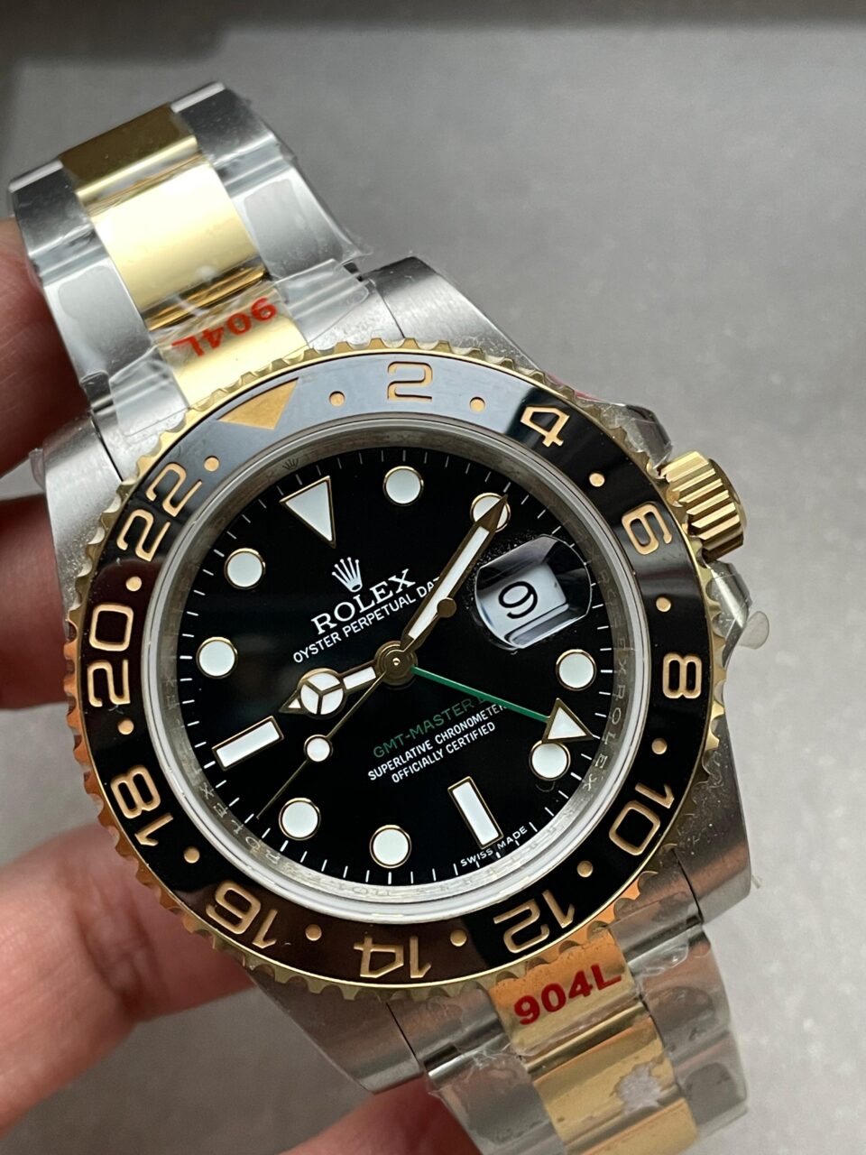 GMT-Master II 116713 LN Black Ceramic 904L Steel Wrapped Gold GMF 1:1 Best Edition SA3186 CHS V3 - Image 2