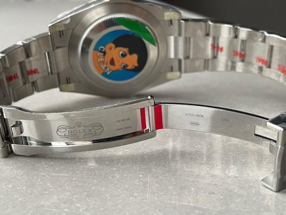 Oyster Perpetual 124300 41mm 904L Clean 1:1 Best Edition Green Dial On SS Bracelet VR3230 - Image 12