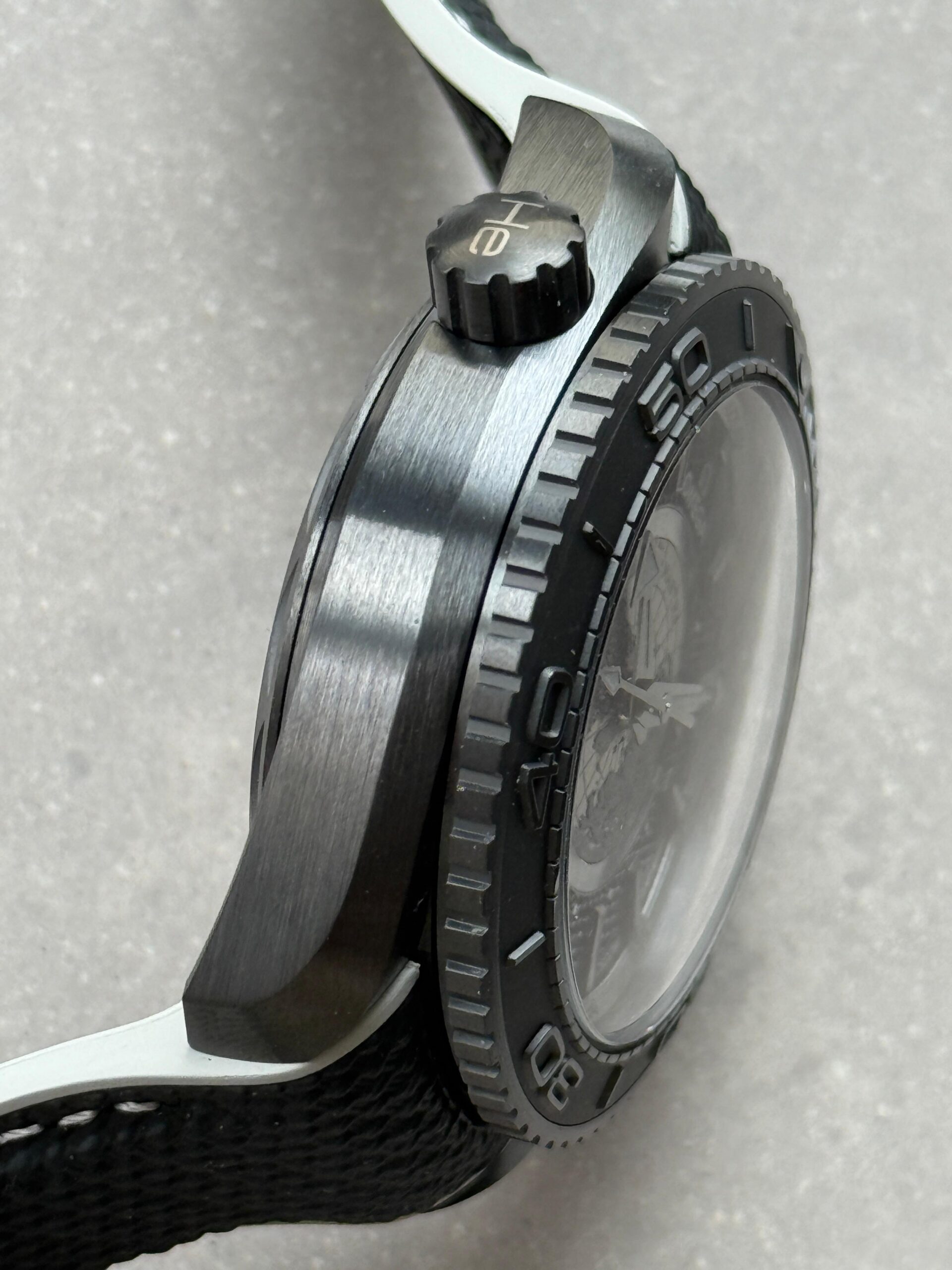 Planet Ocean 45.5mm GMT Worldtimer Real Ceramic VSF 1:1 Best Edition Black Dial On Black Rubber Strap Super Clone 8938 - Image 14