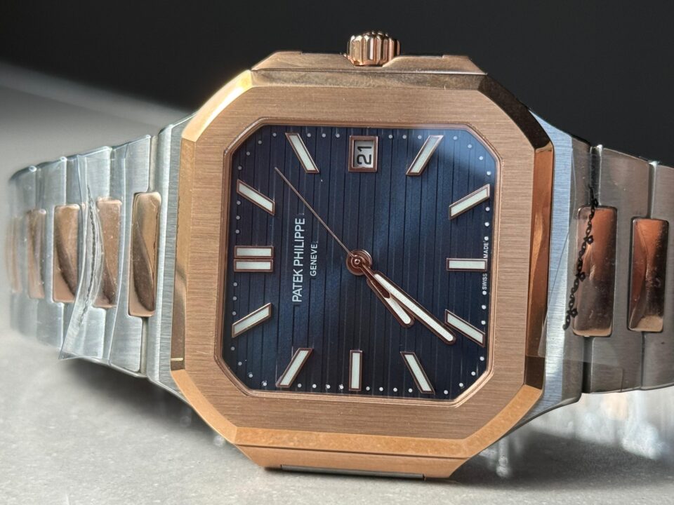 Cubitus 5821 SS/RG GRF Best Edition Blue Dial on SS/RG Bracelet A330 - Image 4