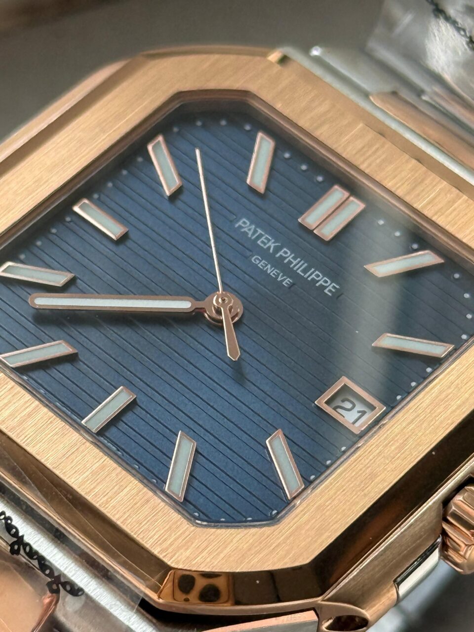 Cubitus 5821 SS/RG GRF Best Edition Blue Dial on SS/RG Bracelet A330 - Image 6
