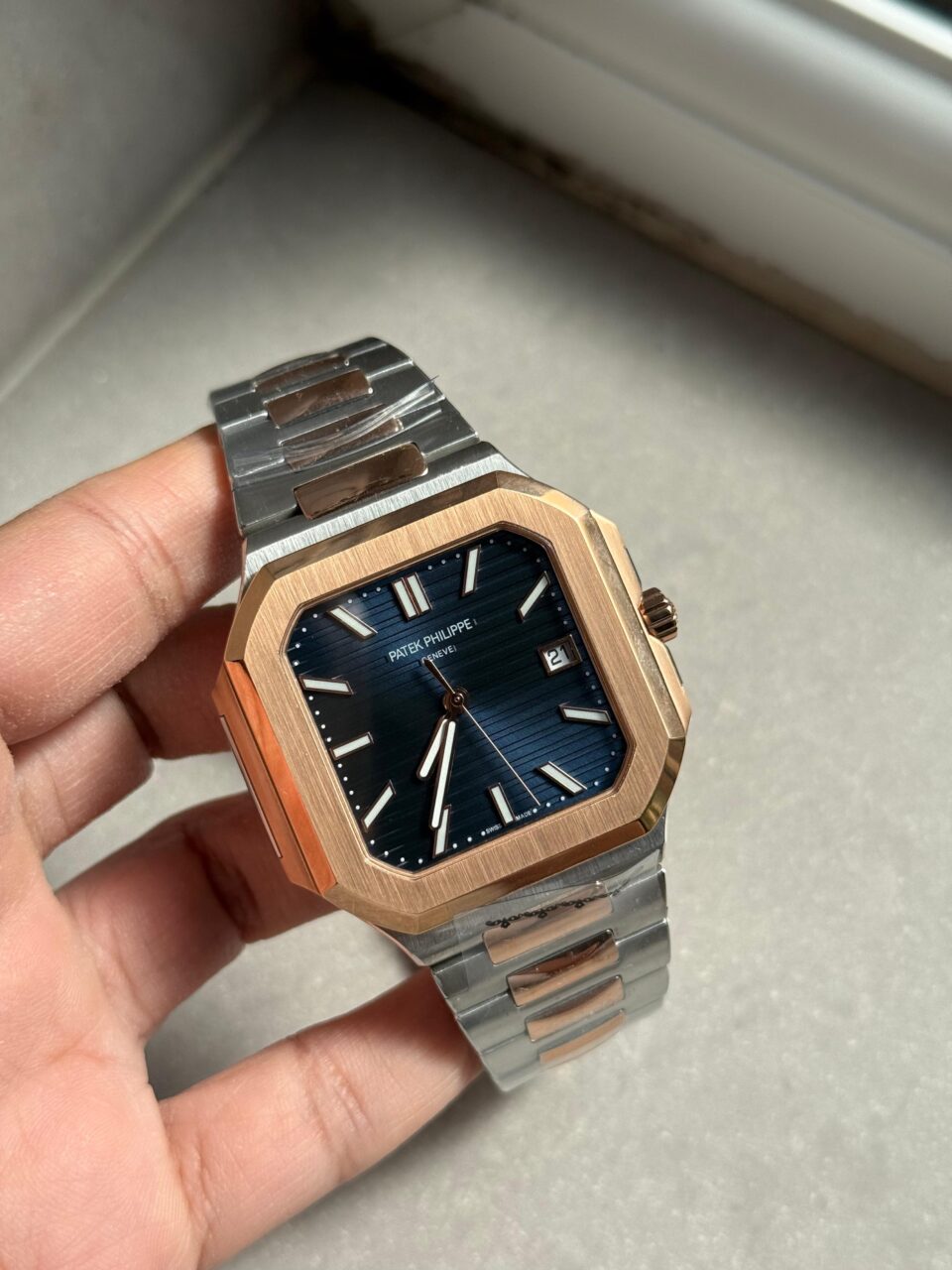 Cubitus 5821 SS/RG GRF Best Edition Blue Dial on SS/RG Bracelet A330