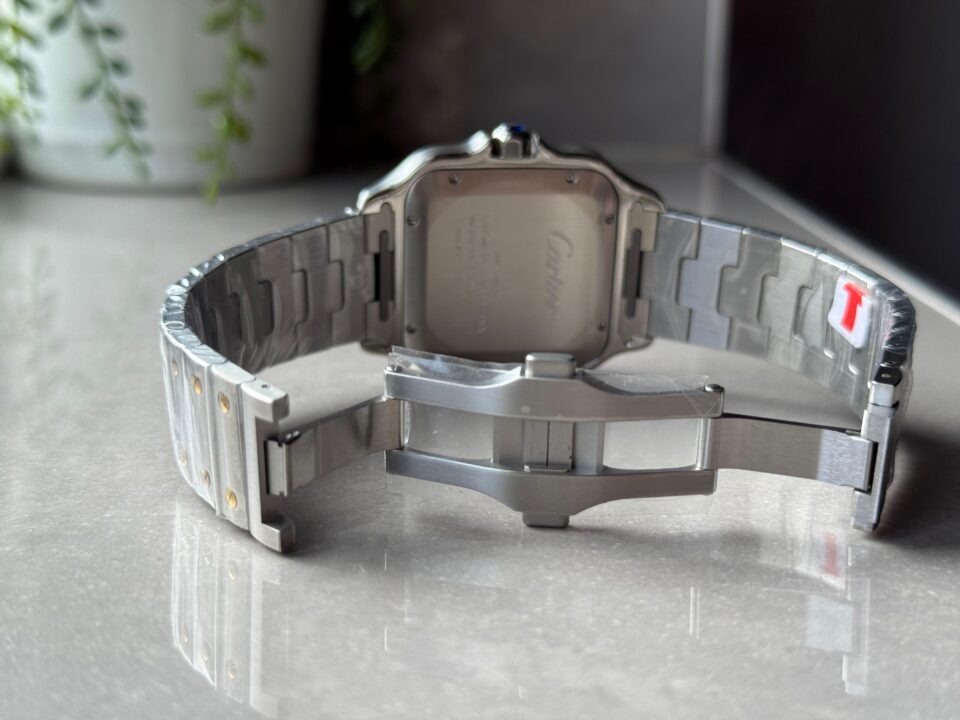 Santos de Cartier 40mm SS/YG BVF 1:1 Best Edition Gray Dial on SS/YG SmartLinks Bracelet MIYOTA 9019 - Image 13