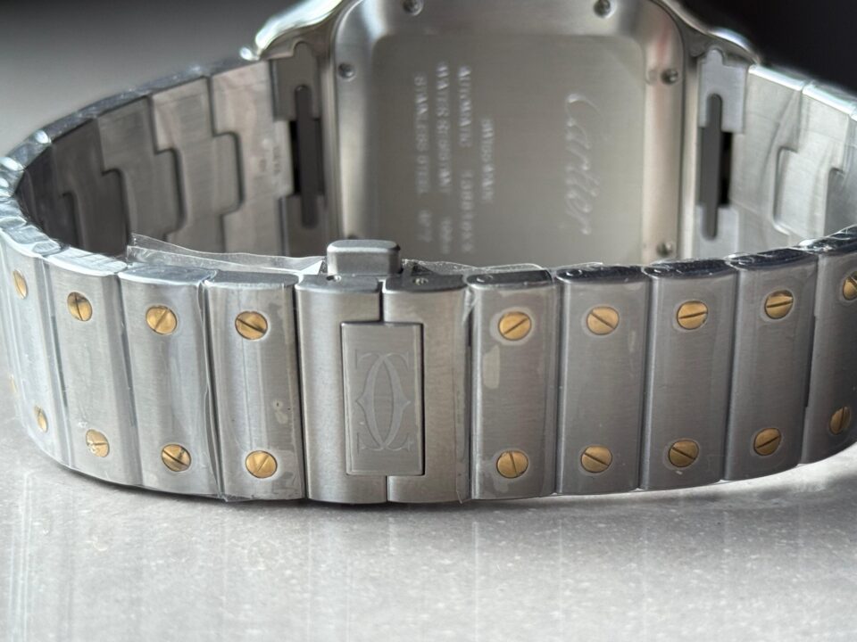 Santos de Cartier 40mm SS/YG BVF 1:1 Best Edition Gray Dial on SS/YG SmartLinks Bracelet MIYOTA 9019 - Image 11
