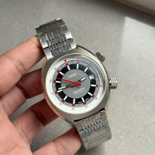 Choronoris 39mm OGF Grey Black dial SS case SS bracelet