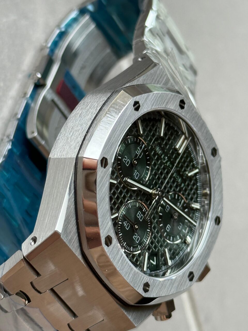 Royal Oak Chrono 26240 SS DDF 1:1 Best Edition Green Dial on SS Bracelet DD4401 - Image 10