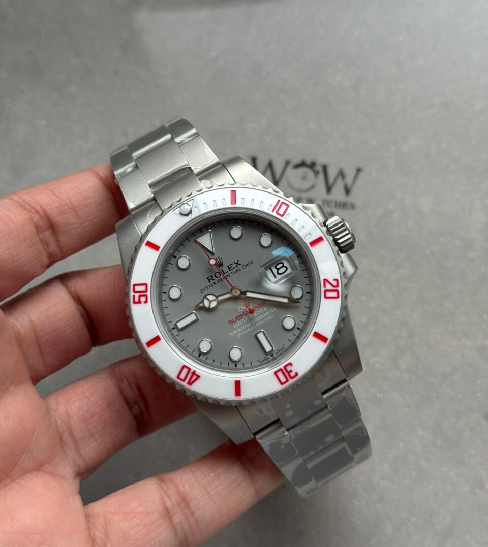 Submariner DIW Sandblasted VSF 1:1 Best Edition Grey Dial on SS Bracelet VS3135