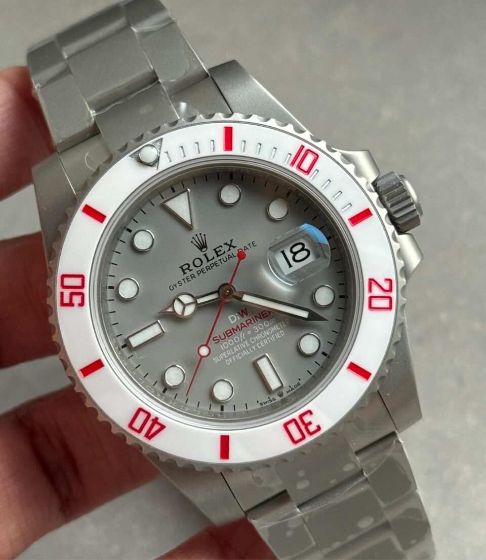 Submariner DIW Sandblasted VSF 1:1 Best Edition Grey Dial on SS Bracelet VS3135 - Image 3