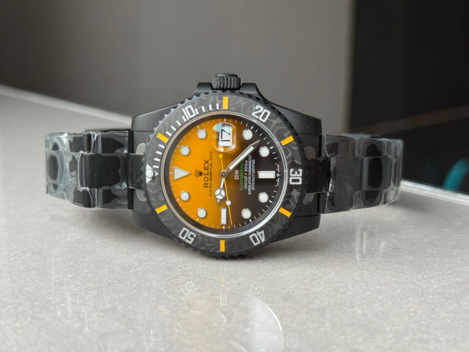 Submariner DIW DLC VSF 1:1 Best Edition Black/Orange Dial on DLC Bracelet VS3135 - Image 6