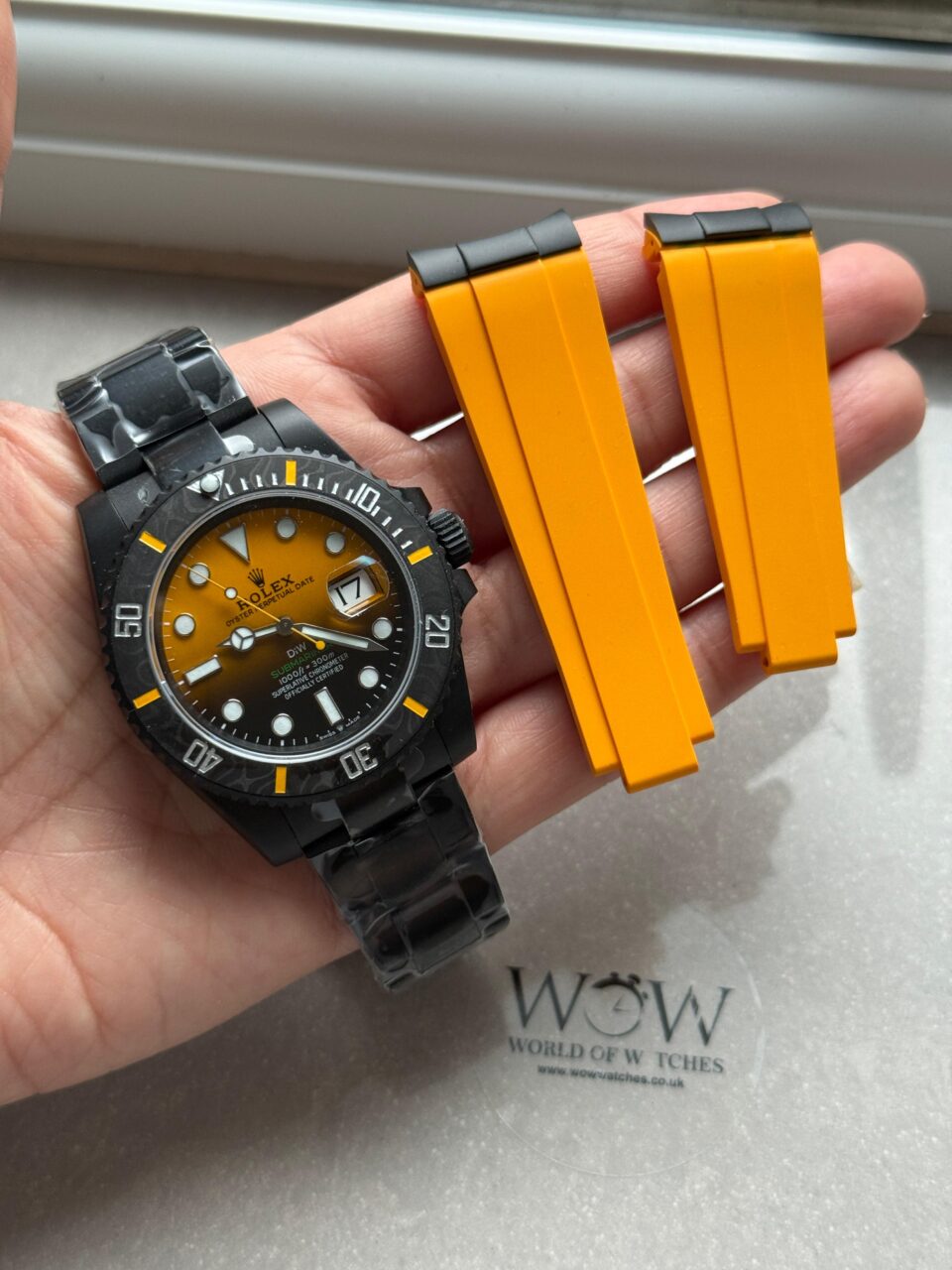 Submariner DIW DLC VSF 1:1 Best Edition Black/Orange Dial on DLC Bracelet VS3135 - Image 3