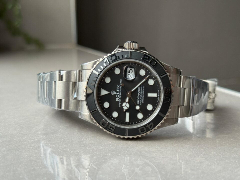 Yacht-Master 226627 Titanium QF 1:1 Best Edition Black Dial on Titanium Bracelet VR3235 - Image 7