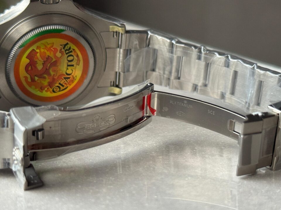 Yacht-Master 226627 Titanium QF 1:1 Best Edition Black Dial on Titanium Bracelet VR3235 - Image 15