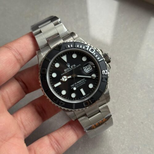 Yacht-Master 226627 Titanium QF 1:1 Best Edition Black Dial on Titanium Bracelet VR3235