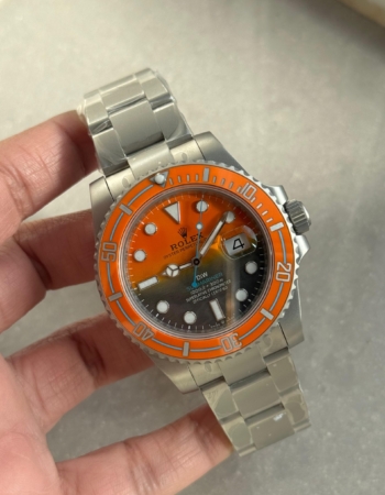 Submariner DIW Sandblasted VSF 1:1 Best Edition Orange Grey Dial on SS Bracelet VS3135
