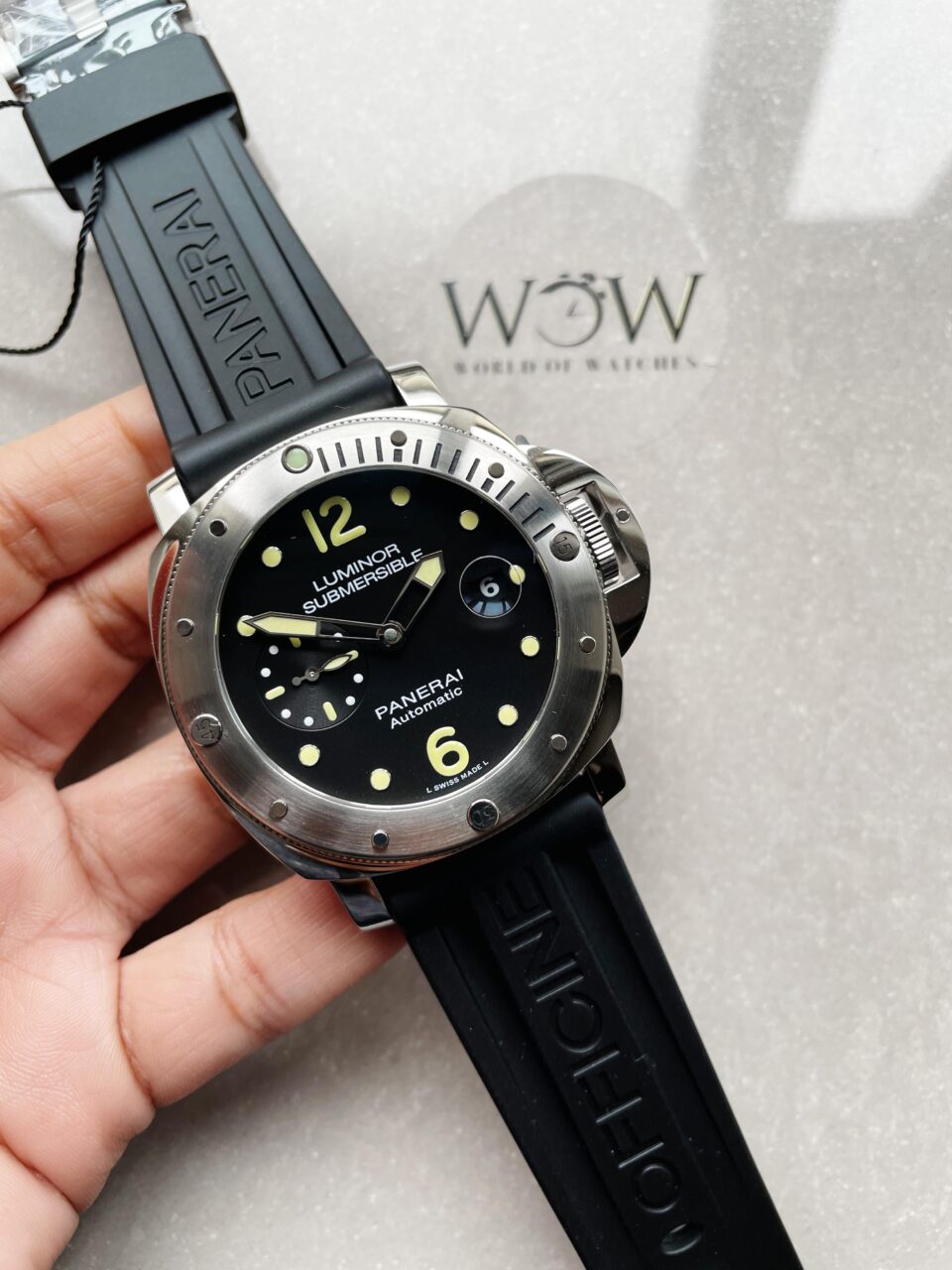 PAM1024 VSF 1:1 Best Edition Black Dial On SS with Black Rubber Strap P.9001
