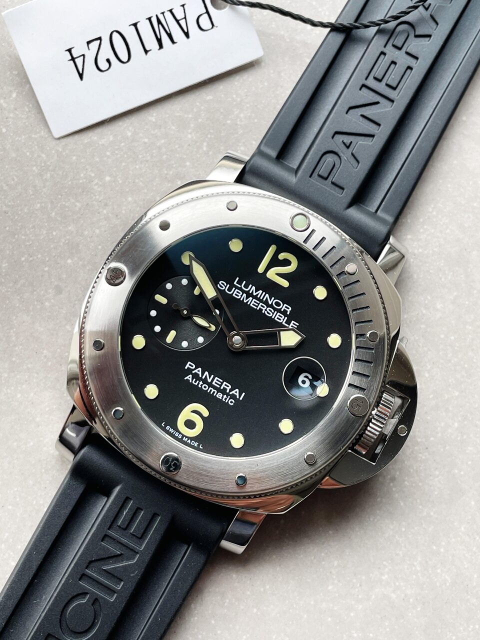 PAM1024 VSF 1:1 Best Edition Black Dial On SS with Black Rubber Strap P.9001 - Image 5