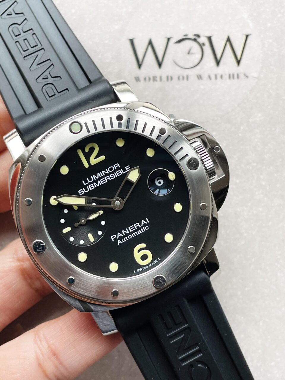 PAM1024 VSF 1:1 Best Edition Black Dial On SS with Black Rubber Strap P.9001 - Image 4